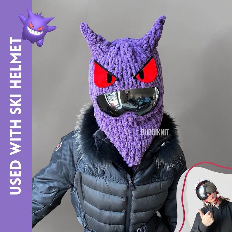 Winter mask balaclava, unisex balaclava mask, handmade balaclava, ski mask, snowboard mask, anime character mask balaclava, helmet balaclava image 1