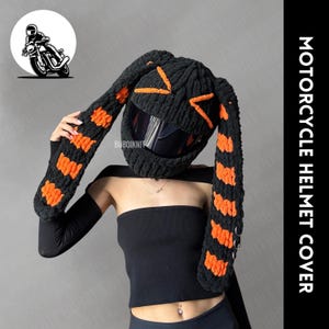 Motorcycle helmet mask, helmet cover, bunny helmet cover, helmet protector, helmet balaclava, winter mask, face mask, balaclava mask, unisex