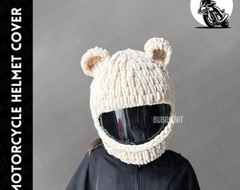 Copri casco da motociclista, passamontagna, accessorio per moto, cappello a forma di animale, berretto fatto a mano, regalo unisex