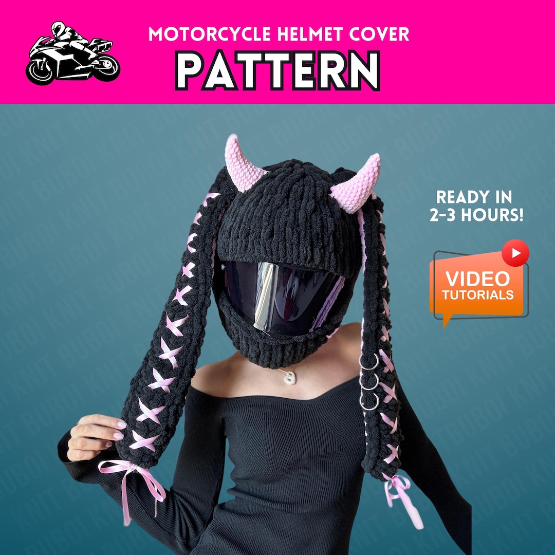 PATTERN - Motorcycle Helmet Cover Pattern, Alize Puffy Pattern ...