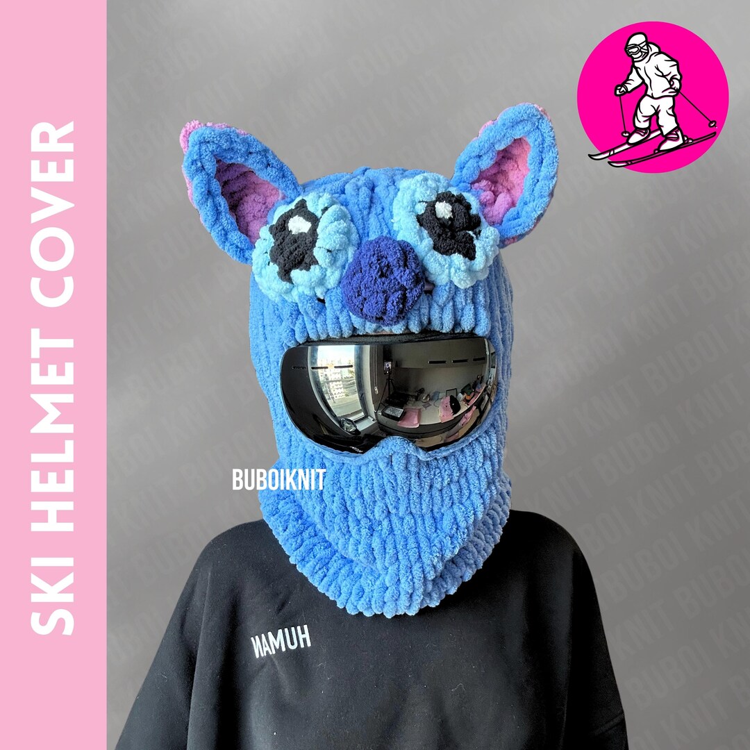 Ski Helmet Cover Balaclava Mask, Handmade Beanie, Unisex Gift, Winter ...