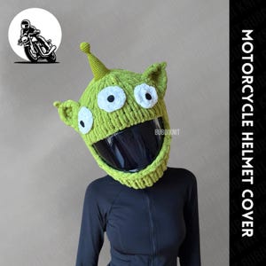 Motorcycle helmet cover, handmade balaclava mask, motorbike helmet cover, balaclava mask, animal mask, handmade alien mask, alien mask