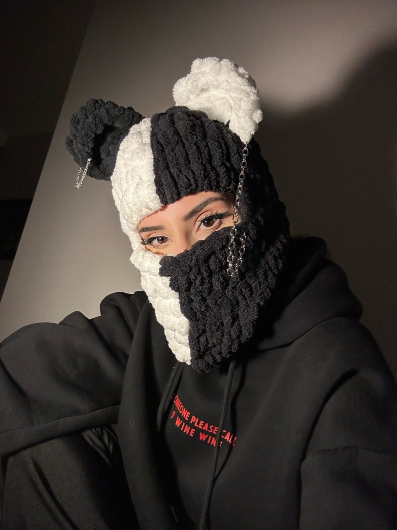 Balaclava Mask, Crochet Balaclava, Balaclava Hat, Ski Mask Balaclava, Balaclava For Skiing, Balaclava Beanie, Custom Balaclava, Cosplay Mask afbeelding 7