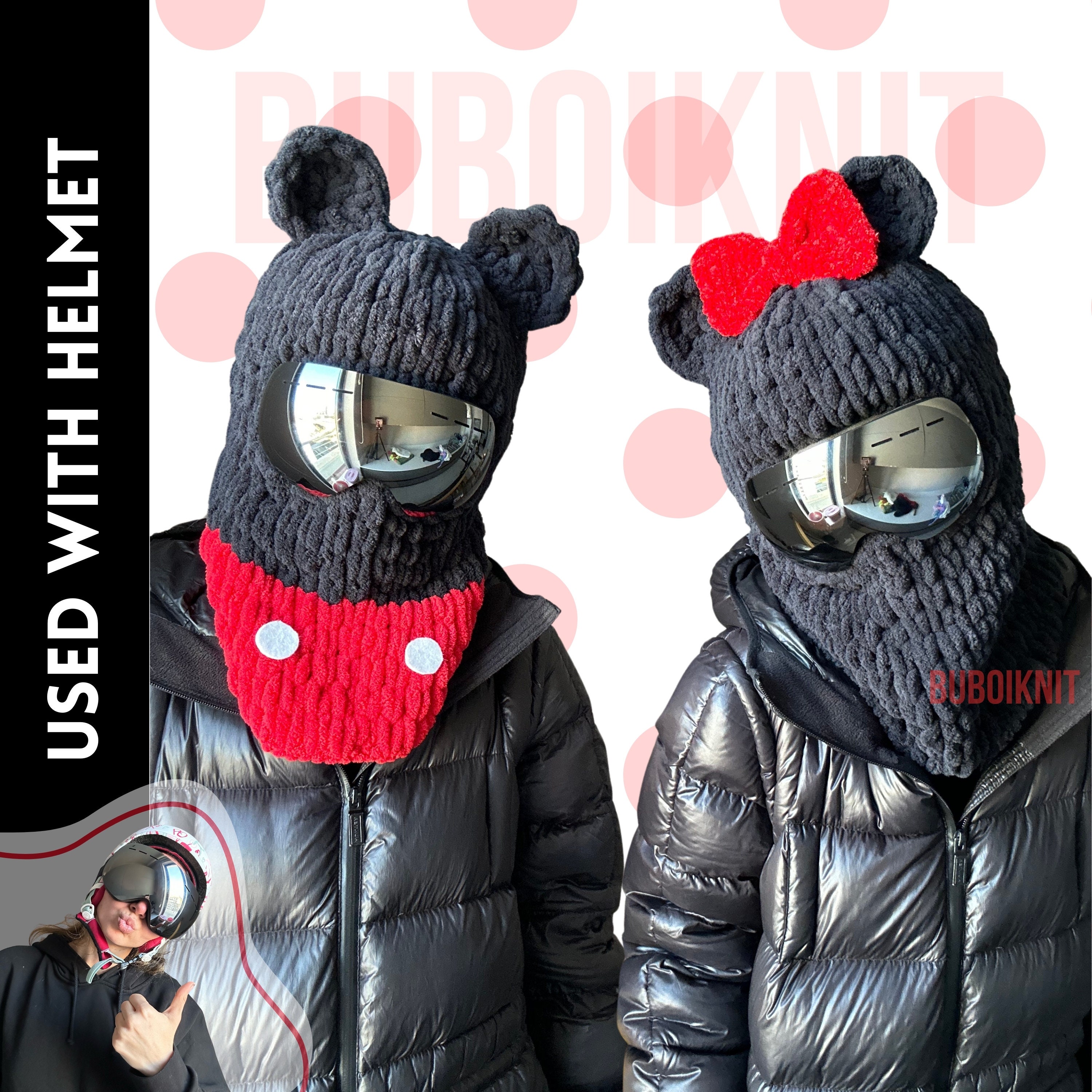 Minnie mouse helmet with ears hotsell