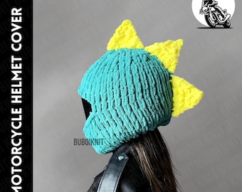 Copricasco da motociclista, passamontagna, cappello a forma di animale, berretto fatto a mano, dinosauro, regalo unisex