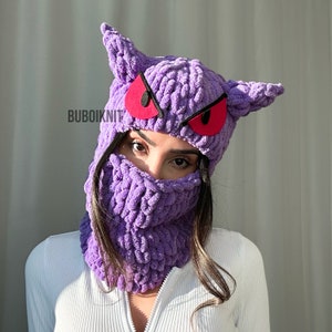 Winter mask balaclava, unisex balaclava mask, handmade balaclava, ski mask, snowboard mask, anime character mask balaclava, helmet balaclava image 3