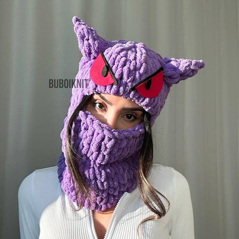 Winter mask balaclava, unisex balaclava mask, handmade balaclava, ski mask, snowboard mask, anime character mask balaclava, helmet balaclava image 3