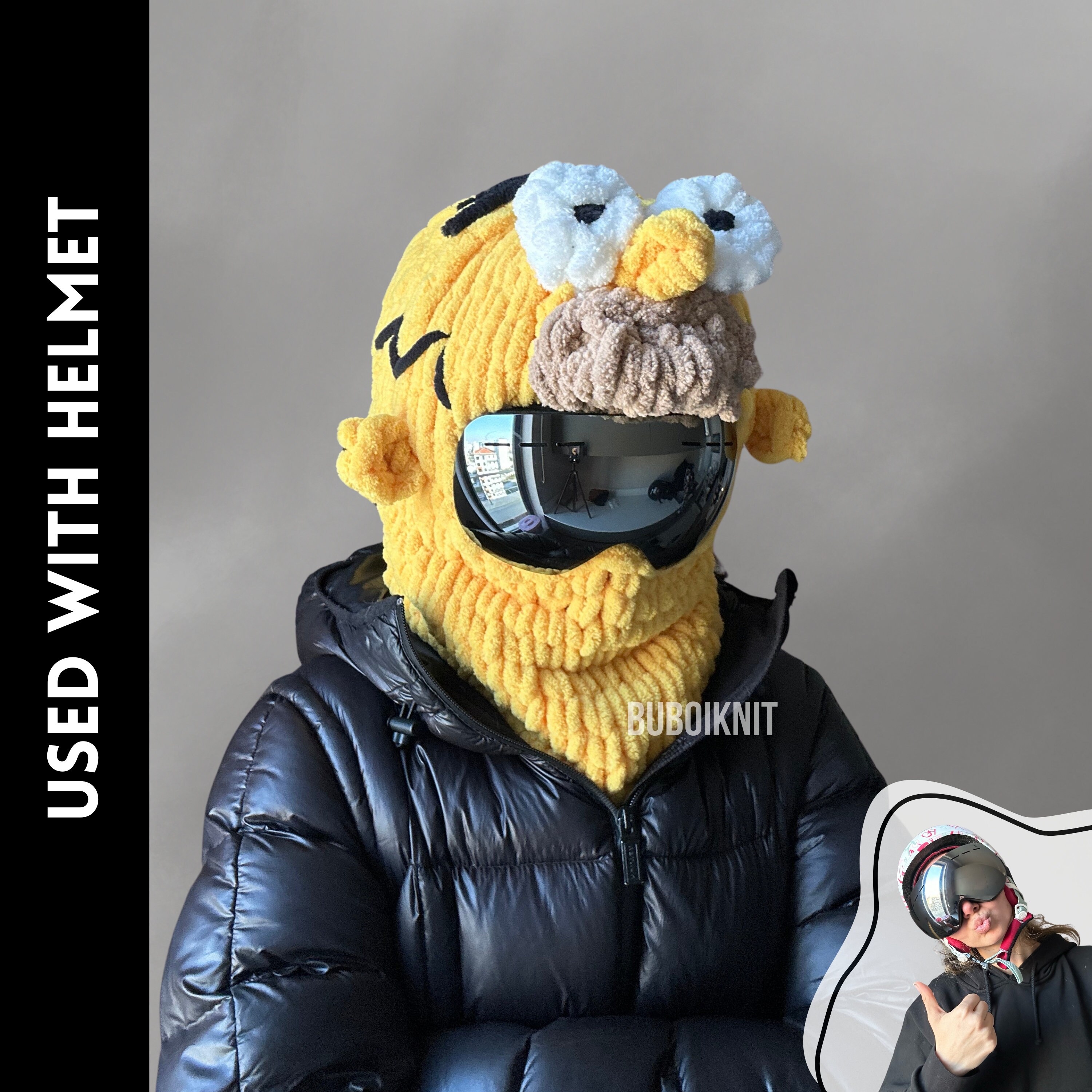 Anime Balaclava Mask Homer Mask Ski Helmet and Daily Use