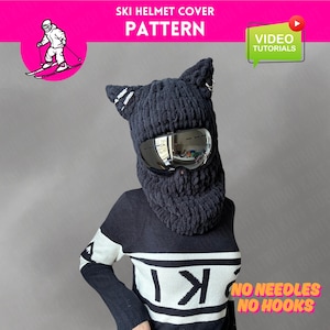 PATTERN ski helmet cover pattern, helmet cover pattern, ski helmet mask pattern, mask pattern, balaclava pattern, easy pattern, pdf pattern