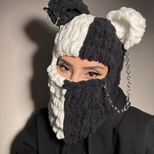 Balaclava Mask, Crochet Balaclava, Balaclava Hat, Ski Mask Balaclava, Balaclava For Skiing, Balaclava Beanie, Custom Balaclava, Cosplay Mask image 9