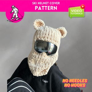 PATTERN ski helmet cover pattern, helmet cover pattern, ski helmet mask pattern, mask pattern, balaclava pattern, easy pattern, pdf pattern