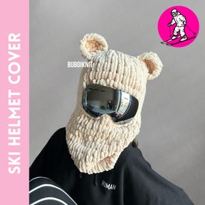 Ski helmet balaclava mask, helmet mask, ski helmet protector, Crochet Balaclava, Ski Balaclava, Custom Balaclava, teddy balaclava