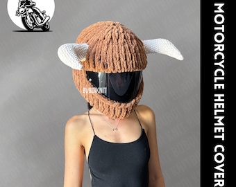 Bull motorcycle balaclava mask, motorcycle helmet cover, motorcycle helmet protector mask, helmet protector balaclava, helmet balaclava