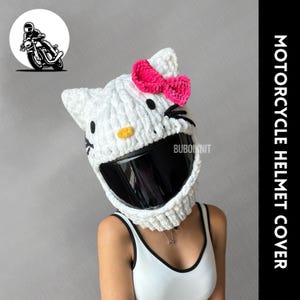 Motorcycle helmet cover, motorbike helmet cover, kitty mask, motorcycle helmet mask, motorcycle helmet balaclava, motorbike helmet mask