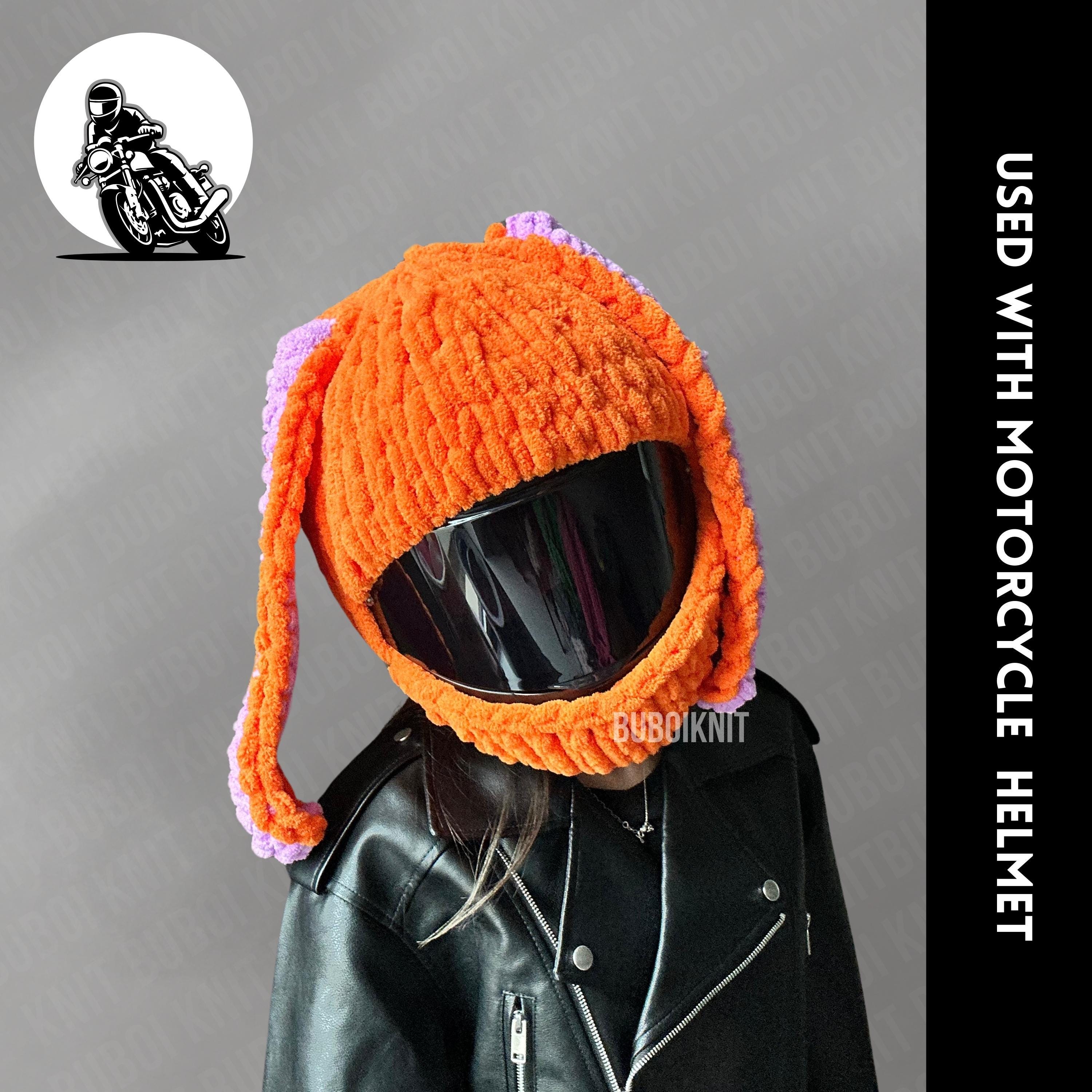 Mascara de casco de motocicleta de conejito protector de casco de motocicleta funda para casco de motocicleta funda para casco mascara facial de motocicleta mascara unisex hecha a mano Etsy Espana