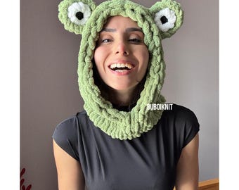 帽子 Two Frogs Knit Frog Balaclava Black Toad Knit Frog Balaclava - Black Toad – Two Frogs