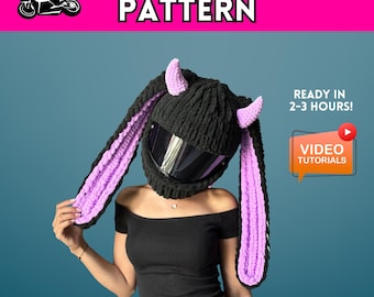 PATTERN motorcycle helmet cover, balaclava mask, motorbike equipment, pdf file, finger knit, easy pattern