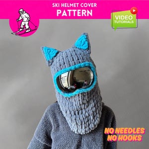 PATTERN ski helmet cover pattern, helmet cover pattern, ski helmet mask pattern, mask pattern, balaclava pattern, easy pattern, pdf pattern