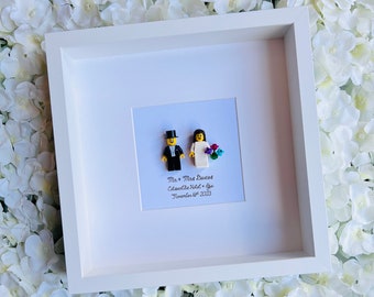 Bride and Groom Wedding Day Personalised Gift Frame