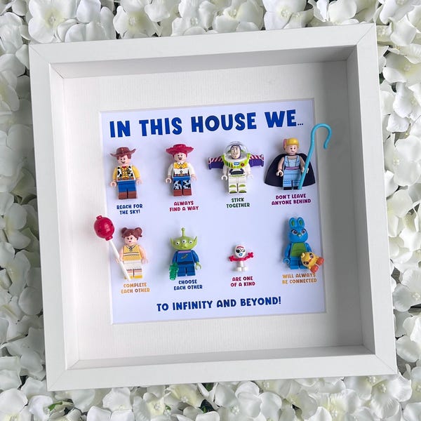 In This House We… Toy Story Gift Frame (Personalised Unique Customised Gift)