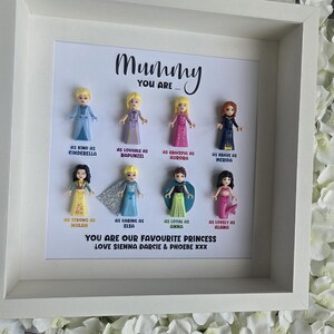 Mum Mummy Princess Gift Frame (8 Christmas Gift Mother's Day Personalised Customised Unique) image 2