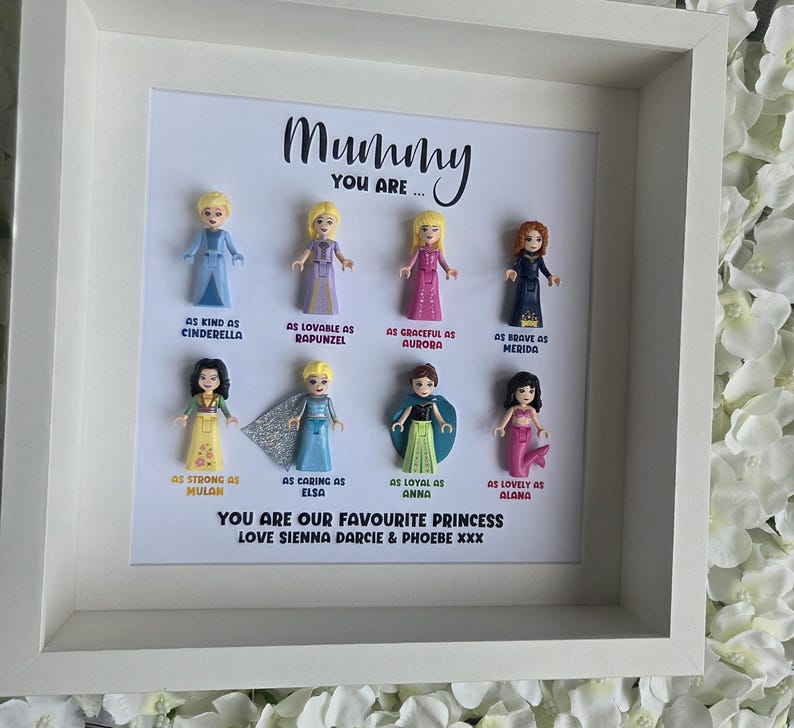 Mum Mummy Princess Gift Frame (8 Christmas Gift Mother's Day Personalised Customised Unique) image 2