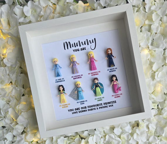 Mum Mummy Princess Gift Frame (8 Christmas Gift Mother's Day Personalised Customised Unique)