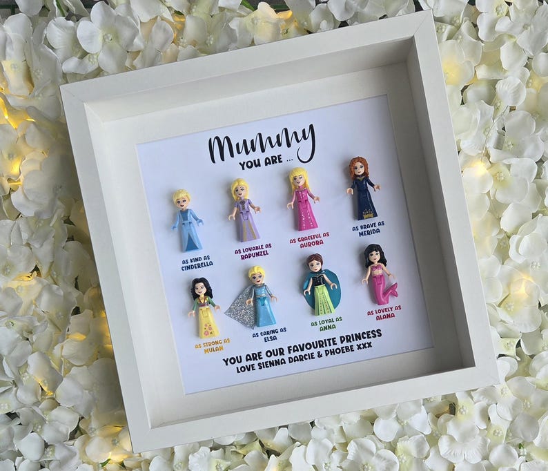 Mum Mummy Princess Gift Frame (8 Christmas Gift Mother's Day Personalised Customised Unique) image 1
