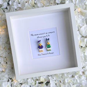Donald & Daisy Duck Personalised Gift Frame (Love Wedding Anniversary Valentine&#39;s Day)
