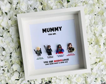 Mum Mummy Hero Gift Frame (4M Christmas Gift Mother's Day Personalised Customised Unique)