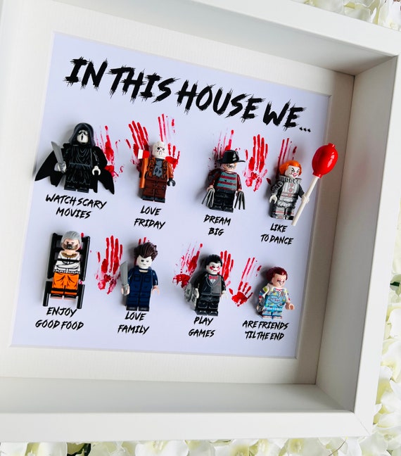 Horror Movie Rules Framed Halloween Sign — Sweet Life Home Designs