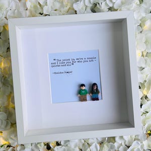Sheldon & Amy The Big Bang Theory personalisierter Geschenkrahmen