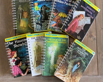 Nancy Zeichnete Upcycled Wiederverwendetes Blanko-Buch, Journal, Skizzenbuch, Tagebuch. Lehrer Geschenk, Bibliothekar Geschenk, Geheimnis Liebhaber, Retro Buch