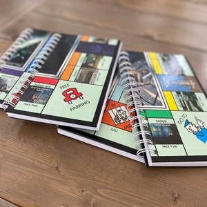 Repurposed Upcycled “Star Wars Edition” Monopoly game board journals, sketchbook, diary, game lover gift, Star Wars Fan gift