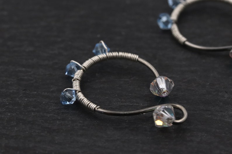 Nipple Hoops With Chains Non Piercing Nipple Rings Etsy