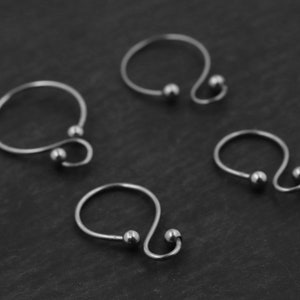 Fake Nipple Piercing Rings Jewelry Shield, Adjustable Sexy Non Piercing Fuax Nipple Hoops (A Pair)