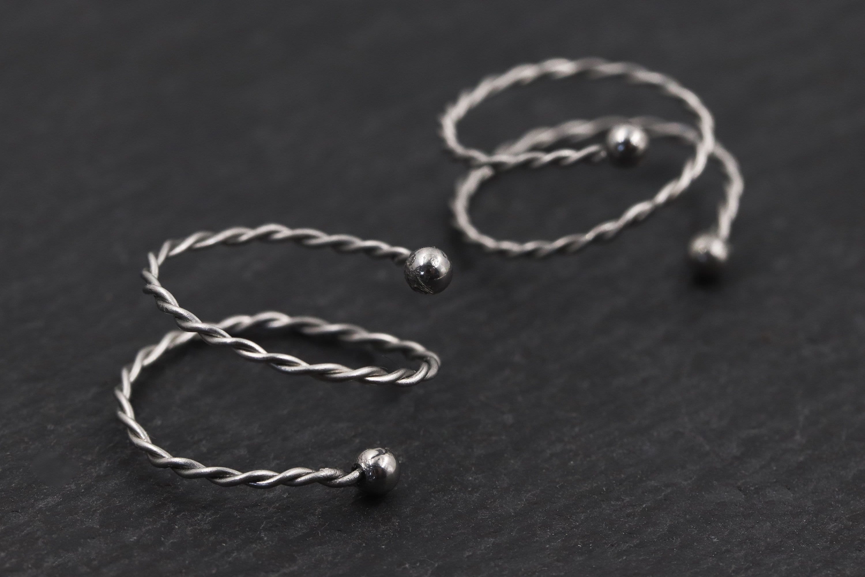 Handmade Spiral Nipple Rings Fake Nipple Rings Non Piercing Nipple