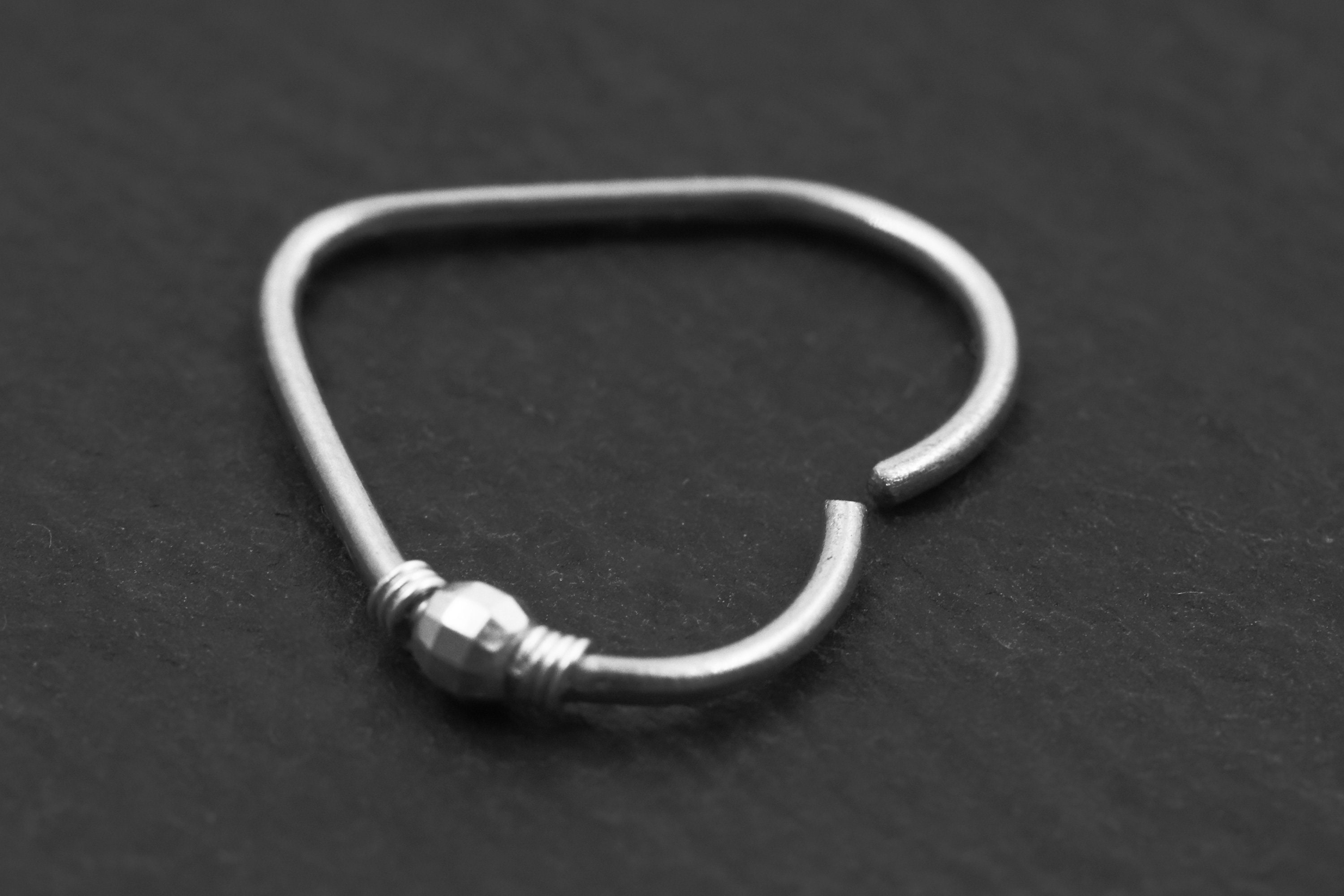 Heart Fake Nipple Rings Hoops Jewelry, Non Piercing Nipple Clicker A