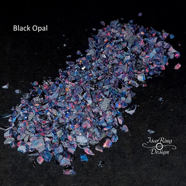Crushed Opal "Black Opal"  verschiedene Größen