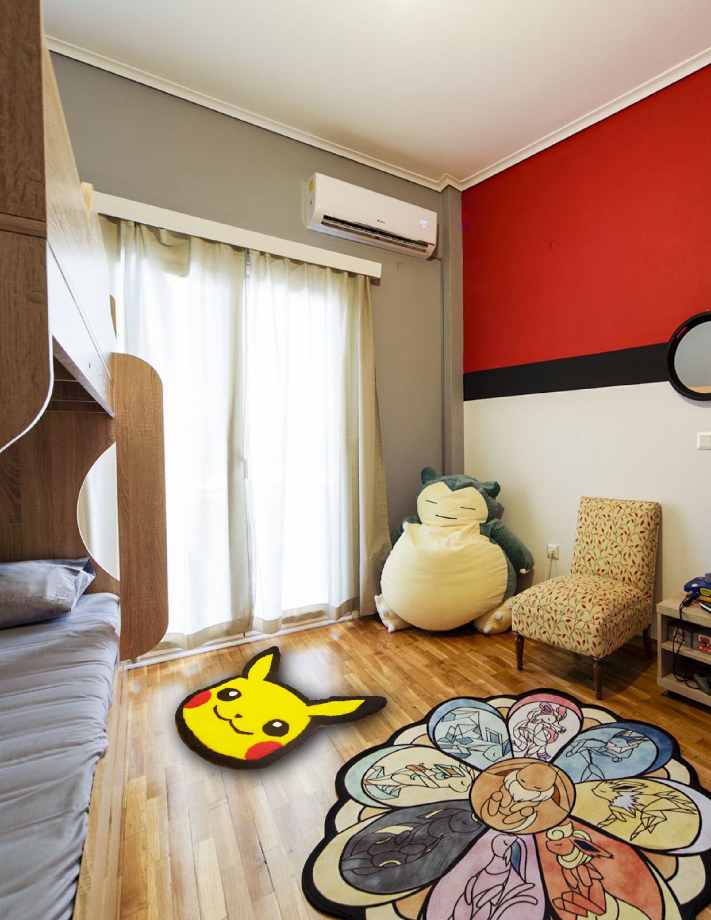 Pikachu Rectangle Rug Pikachu Handmade Rug | Pokeman | Tufted Rug - Etsy