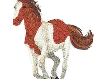 Spirit of Stallions [American Paint Horse ] [] Embroidered Iron on/Sew patch [6.8" 5.2"]