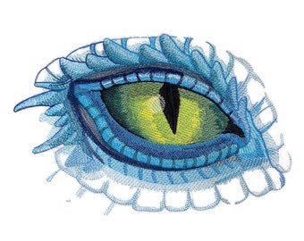 Parche bordado para planchar o coser "De misterio a magia" de Ojo de Dragón [8,8" x 5,85"]