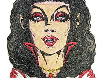 Classic Monster Portraits-5 Embroidered Iron on/Sew Patch [7.8" X 6"]