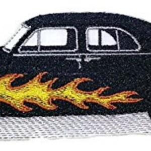 Klassisk Ford Mercury broderad stryk-på-/sylapp från 1951 [15,5 x 5,3 cm]