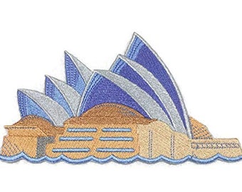 World City Square - Sydney Embroidered Iron on/Sew Patch [7.53" x 6.2"]
