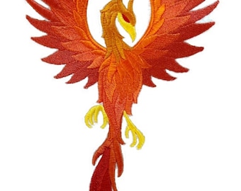 Custom Legendary Phoenix dragon Embroidery Iron On/Sew Patch [5.94" X 9.99"]