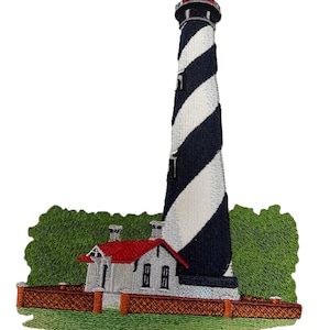 Captain I See The Light Custom and Unique Lighthouse[ St. Augustine Lighthouse (Florida) ] Embroidered Iron on/Sew (5.85" x 8.14")