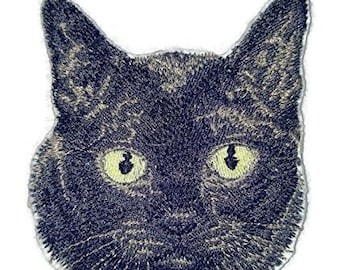 Custom Cat Portraits[Burmese Cat Face ] Embroidered Iron On/Sew patch [4" x 3"]