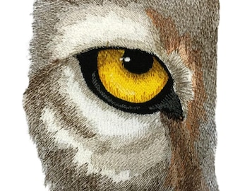 Aufnäher „Wolfsauge“ zum Aufbügeln/Aufnähen [6,75" * 4,84"]