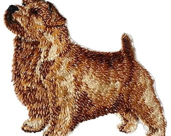 Norfolk Terrier Dog Embroidery Iron On/Sew patch [4.5" x 4.2"]